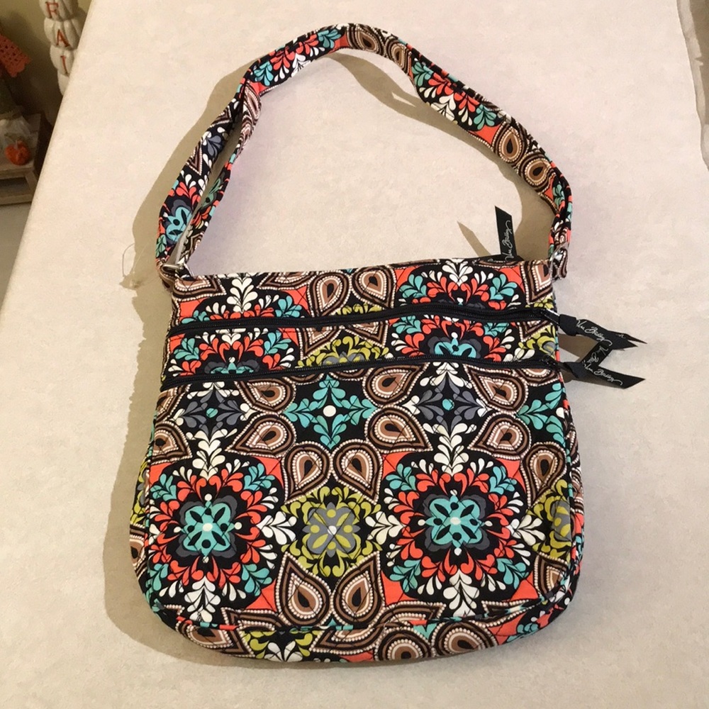 Vera Bradley Triple Zip Hipster Crossbody Bag